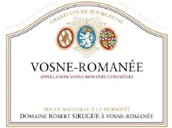 2016 Vosne-Romanée, Domaine Robert Sirugue